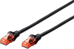 Digitus DK-1617-0025 U-UTP 0.25 m Siyah CAT6 Patch Kablo