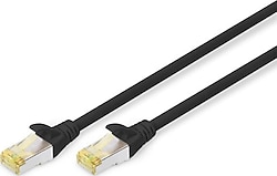 Digitus DK-1644-A-005 SFTP 0.5 m CAT6 Siyah Patch Kablo