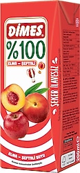 Dimes %100 Elma Şeftali Nektarı 200 ml