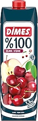 Dimes %100 Elma ve Vişne Meyve Suyu 1 lt