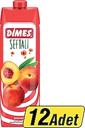 Dimes Şeftali Meyve Suyu 1 lt 12'li