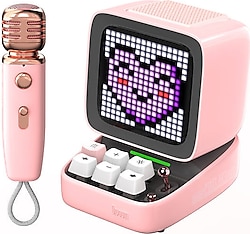 Divoom Ditoo Mic 15 W Bluetooth Hoparlör Pembe