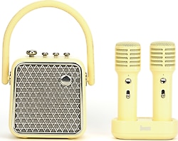 Divoom SongBird-SE 18 W Mikrofonlu Sarı Bluetooth Hoparlör