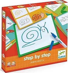 Djeco Animals and Co Adım Adım Çizim Oyunu