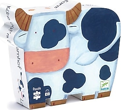 Djeco Dekoratif Puzzle 24 Parça The Cows on The Farm