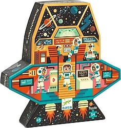 Djeco Dekoratif Puzzle 54 Parça Space Station