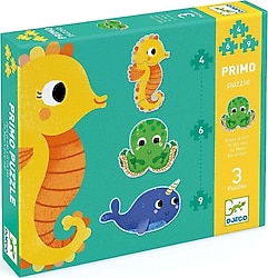 Djeco Dev Puzzle 4-6-9 Parça Deniz Canlıları