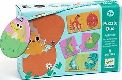 Djeco Funny Eggs İkili Puzzle