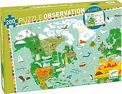 Djeco Klasik Puzzle 200 Parça Around The World