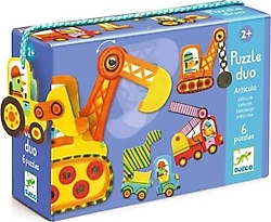 Djeco Vehicles İkili Puzzle