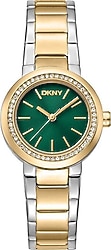 DKNY Eastside Mini DK1L024M0165 Çelik Kordon Altın-Yeşil Kadın Kol Saati