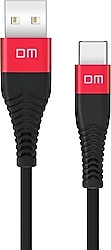 DM SL003 1.2 m USB to Type-C Hızlı Şarj Kablosu