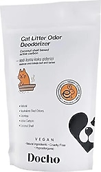 Docho Hindistan Cevizi Kabuğu Bazlı Aktif Karbon 400 gr Kedi Kumu Koku Giderici