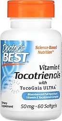 Doctor's Best Vitamin E Tocotrienols + Tocogaia Ultra 50 mg 60 Softgels