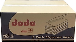 Dodo Z Katlı 200 Yaprak 12'li Dispenser Havlu