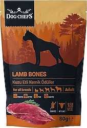 Dog Chefs Lamb Bones Kuzu Etli 80 gr Kemik Ödüller