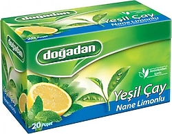 Doğadan Nane Limonlu Yeşil Çay 20'li