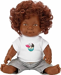 Dollz'n More Dada Kıvırcık Saçlı Bebek 35 cm 3530