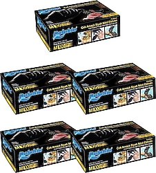 Dolphin Pudrasız Çok Amaçlı Siyah Nitril Orta Boy (M) 100'lü 5 Paket Eldiven