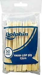 Dolphin 12 cm 50'li Yassı Çöp Şiş