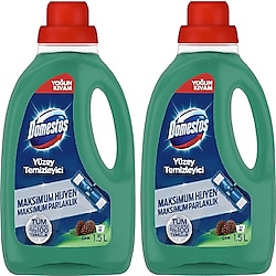 Domestos Tüm Zeminlerde Çam Yüzey Temizleyici 1.5 lt 2'li