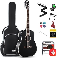 Donner DAT-110D Dreadnought Travel Akustik Gitar Seti