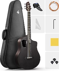 Donner RISING-G1 Carbon Fiber Akustik Gitar Seti