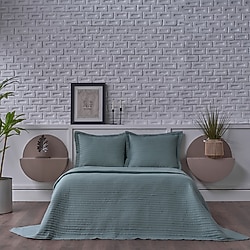 Doqu Home Otto Kapitone Çift Kişilik Yatak Örtüsü Takımı
