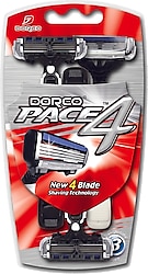 Dorco Pace 4 Buçaklı Kullan At 3'lü Tıraş Bıçağı
