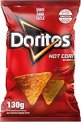 Doritos Hot Corn Acı Biberli Çeşnili Süper Boy Cips 130 gr