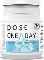 Dose One A Day Multivitamin Yavru Kediler için 30 Tablet