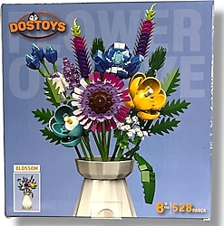 Dostoys Çiçek Buketi 528 Parça Blok Oyuncak