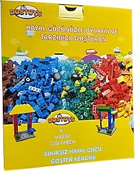 Dostoys 550 Parça Modüler Blok Oyuncak