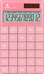 Dosy EC-5P Pembe 12 Haneli Hesap Makinesi