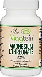 Double Wood Magtein Magnesium L-threonate 2000 mg 100 Kapsül