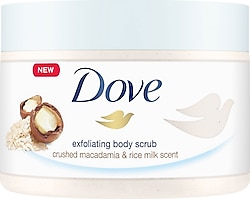 Dove Macademia Fındığı ve Pirinç Sütü Vücut Peeling 225 ml