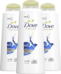 Dove Ultra Care Yoğun Onarıcı 600 ml 3 Adet Şampuan