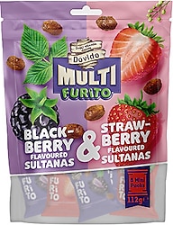 Dovido Multi Furito Böğürtlen ve Çilek Aromalı Kuru Üzüm 112 gr