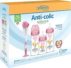 Dr. Browns Geniş Ağız Options+ Antikolik PP Biberon Hediye Seti
