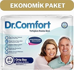 Dr.Comfort Belbantlı Orta Boy M 30'lu 2 Adet Hasta Bezi