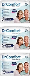 Dr.Comfort Belbantlı Orta Boy M 30'lu 3 Adet Hasta Bezi