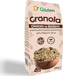 Dr. Gluten Glutensiz Granola Çikolata Badem 250 gr