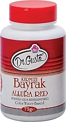 Dr. Gusto Bayrak Kırmızısı Su Bazlı Toz Gıda Boyası 75 gr