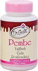 Dr. Gusto Yağ Bazlı Pembe 25 gr Toz Gıda Boyası