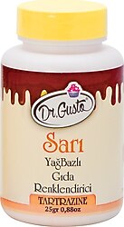 Dr. Gusto Yağ Bazlı Sarı 25 gr Toz Gıda Boyası