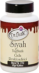 Dr. Gusto Yağ Bazlı Siyah 25 gr Toz Gıda Boyası