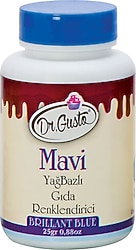 Dr. Gusto Yağ Bazlı Mavi 25 gr Toz Gıda Boyası