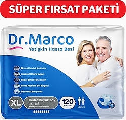 Dr. Marco Belbantlı Ekstra Büyük Boy XL 30'lu 4 Adet Hasta Bezi