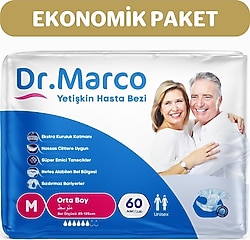 Dr. Marco Belbantlı Orta Boy M 30'lu 2 Adet Hasta Bezi