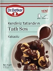 Dr. Oetker Kendiniz Tatlandırın Kakaolu Tatlı Sos 39 gr